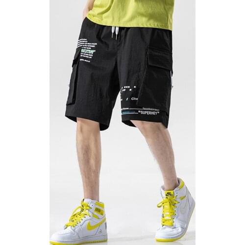 Streetwear Cargo Shorts Men Summer Casual Hip Hop Mens Shorts Cotton 2020 New Bermuda Harajuku Male Shorts