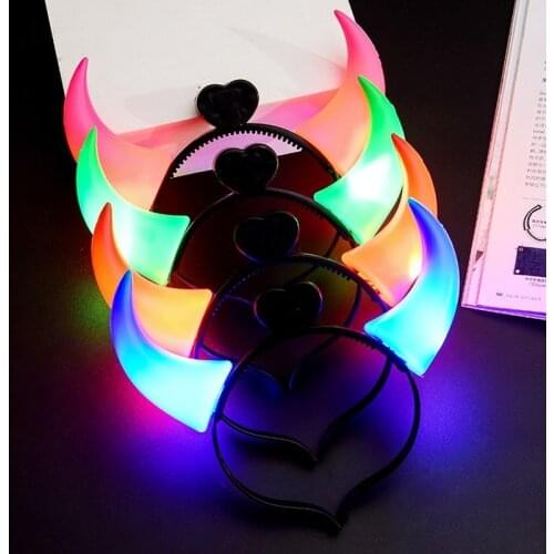 12pcs Light Up Headbands Bulk for Girls Boys Adult Theme Birthday Holiday Party Supplies Gifts Party Headband with Colorful Led