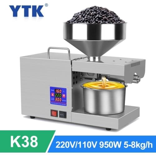 950W High-power Household Oil Press Fully Automatic Stainless Steel Oil Press Presses Olive Sesame Coconut