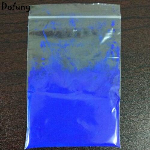 Nail Polish Pigment DIY Sapphire blue Fluorescent Dust Nail Glitter Fluorescent Powder Soap Body Paint Pigment 1pc
