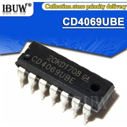 100PCS CD4069UBE DIP14 CD4069 DIP-14 DIP