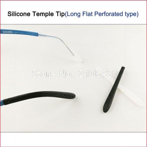 20pcs DT004 Soft Silicone Anti Slip Eyeglasses Glasses Temple Tips Accessories Optical Frame Temples Upgraded Type Free Shipping