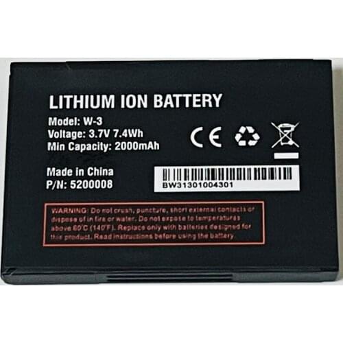 3.7V 2000mAh W-3 For Netgear Sierra AirCard 760S 762S 763S 785S 4G LTE Wi-Fi Роутер Mobile WIFI Router Hotspot Modem Battery