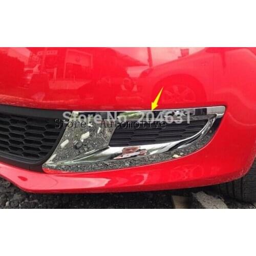 ABS Chrome Front Fog light Lamp Cover Trim For 2011-2013 for Volkswagen POLO 5dr hatchback