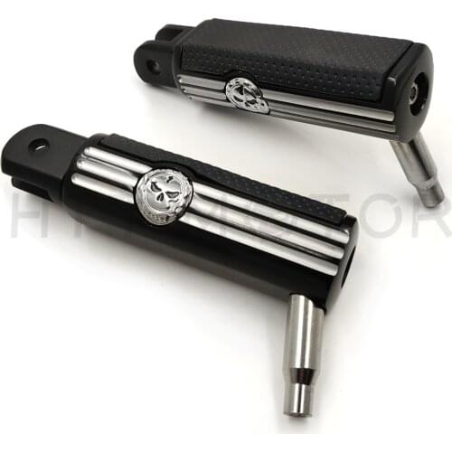 Aftermarket free shipping Skull Footrest footpegs For Harley 2018-later FXBB FXBR FXBRS FXLR 2019 Street Bob