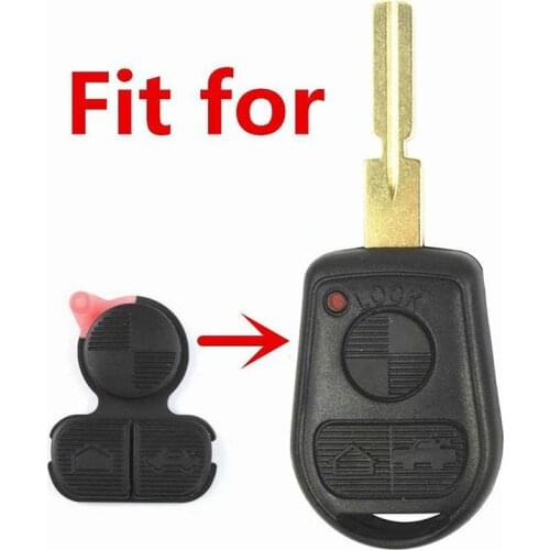 Car 3-Key Remote Control Key Case Key Anti Theft Chip Case Folding Head Durable Remote Key Replacement Housing
