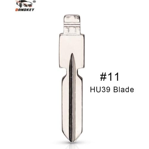 Dandkey 2 pcs Type 11# Car Key Blade For Old Mercedes Remote Key Blade For Mercedes Benz126 124 W140 S320 HU39 Auto Key Bade