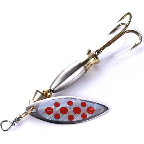 New Top Quanlity Spoon Spinner Bait Fishing Tackle Hard Bait sequins Bait Artificial Fake Bait