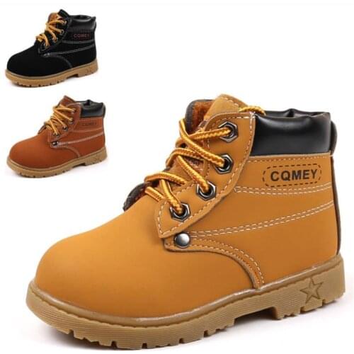 Disney 2021 winter boy girl children cotton shoes ugg boots to keep warm Martin boots at the end of British beef tendon boots