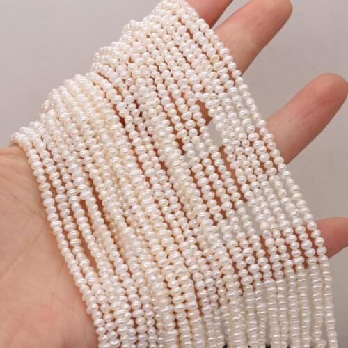 Natural Freshwater Pearl Beads Potato shape Loose isolation Beads For jewelry making DIY necklace bracelet accessories size2-3mm