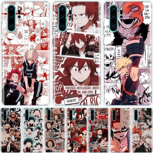 My Hero Academia Manga Phone Case For Huawei Honor 9 8A 8S 8X 7X 7A 20 10 Lite Pro 9X Y9 Y8 Y7 Y6 Y5 V20 V30 10i20i Y9S Coque