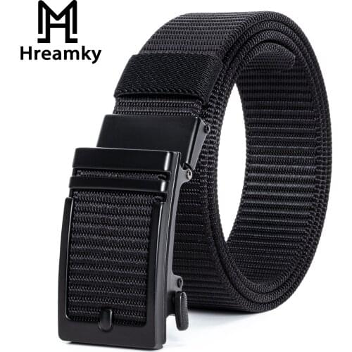 Hreamky Large size office belts men automatic buckle belt free shipping send gift box Outdoor leisure belt