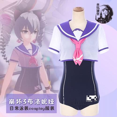 Hot Game Honkai Impact 3rd Bronya Zaychik Cosplay Costumes Summer Everyday Sexy Swimsuits/Bikini S-XL In Stock Quality Goods
