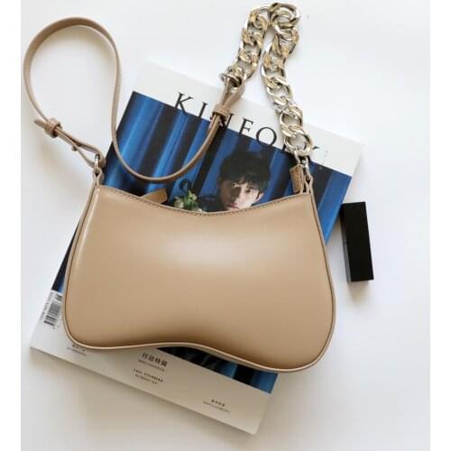 OUSSON New Design Small Square Leather Crossbody Bag Exquisite Female Retro Underarm Bag For Woman