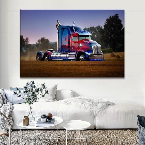 Supercar Posters Optimus Prime Truck Car Vehicle Wall Art Picture Canvas Painting Modern Prints Home Room Decorations