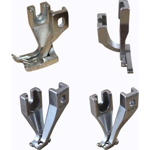 DY two-two synchronous car presser foot thick material leather bag presser foot bottom no teeth flat flat side presser foot