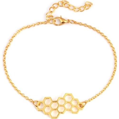 RONQQING 2020 New Girl Womens Lovely honeybee Animal Adjustable Chain Bracelet Gift 1pcs