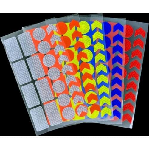 Reflective Sticker Safety Warning Tapes Waterproofs High Intensity Night Visibility Adhesive Decals for Motorcycle Bike