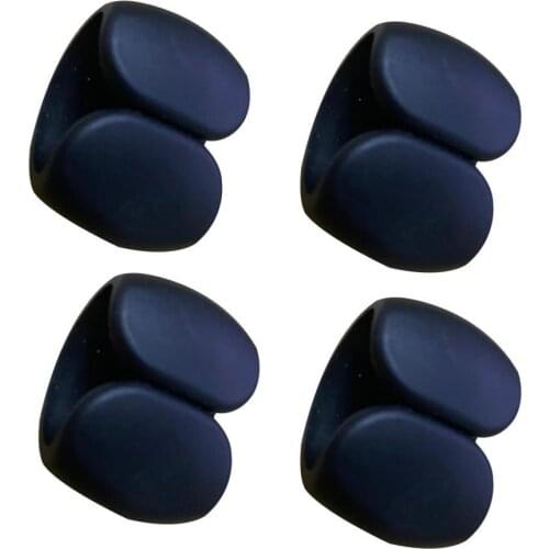 4Pcs Universal Silicone Earphone Cord Cable Organizer Charging Line Winder Data Wire Clip Holder for Home Office