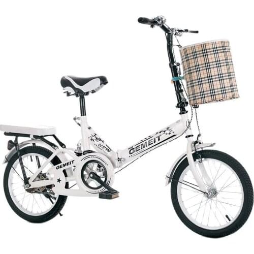 2021 Folding Bike 20 Inch 16 Inch Childrens Bike Multifunctional Shock-absorbing Bike Free Installation Adult Bike
