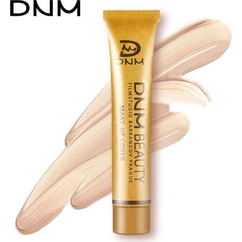 1 Piece Of Golden Tube Makeup Primer Eye Concealer Natural Waterproof Face Make-Up Liquid Foundation Female Face Cosmetics