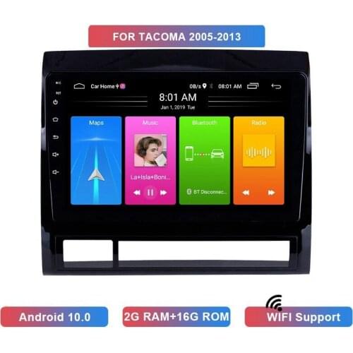 2 Din Android 10.0 Car MP5 Stereo Radio 2+16GB Wifi Bluetooth GPS Navigation for Toyota Tacoma 2005-2013