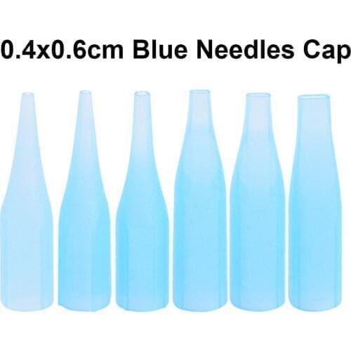 New 200pcs 0.4cmX0.6cm Needle Tips 1R 3R 5R 3F 5F 7F for Permanent Makeup Eyebrow Lip Tattoo Needle Caps Nozzles