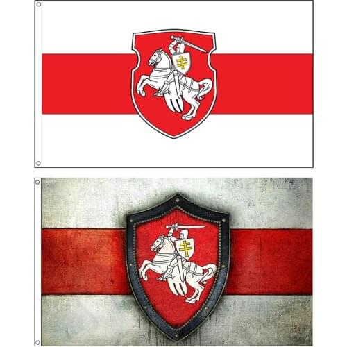 60x90cm/150x90cm Belarus Original Pagonya Flag White Knight Horse Flag Banner Decorative Hanging Flags Dropshipping Wholesale