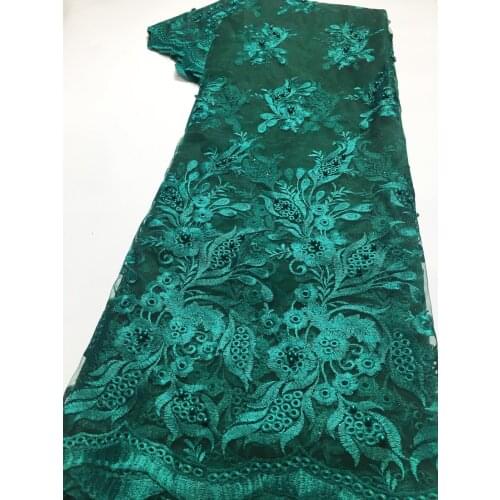 African Lace Fabric For Sewing Clothes With Bead Lace Fabric 5 Yards, Nigerian Lace Fabric 2021 High Quality Lace AM4426 Wide