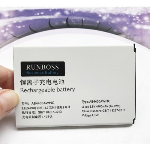 100% NEW High Quality 4400mAh AB4400AWMC Battery For PHILIPS Xenium V387 CTV387 Cell Phone Batteries