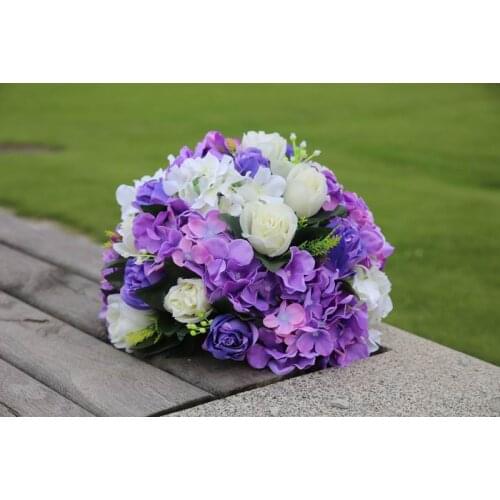 SPR Free shipping wedding route guide road lead flower shelf hydrangea flowers table centerpiece flower balls decoration