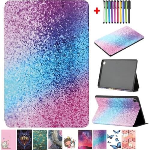 Coque For Tablet Huawei Mediapad M5 Lite 10 Case 10.1 Painted TPU Etui For Mediapad M5 Lite 8 Cover Rainbow Sand Shockproof Caqa