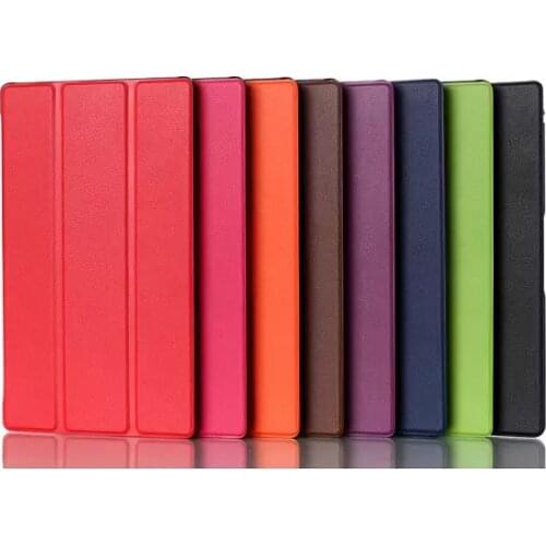 Case for sony xperia Z3 8" inches inch Luxury leather case tablet holster cover foldable stand tablet case for sony xperia Z3