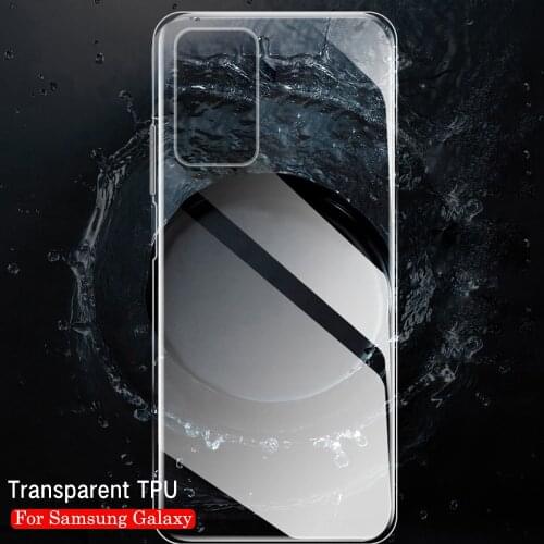 Phone Case For Samsung Galaxy A12 A51 A71 A42 A52 A72 5G Silicone Soft Clear Cover For A51 A71 A 12 Shockproof Back Case Coque