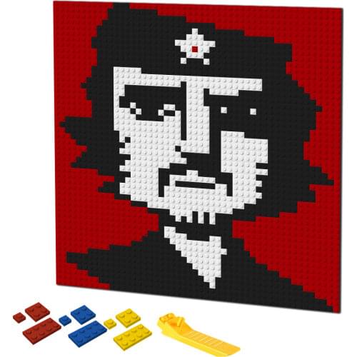 DIY Cortoon Pop Art Ernesto CHE Guevara Pixel Mosaic Home Decorative Famous Painting By Number Building Blocks Creative Gift Boy