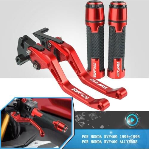 For Honda RVF400 RVF 400 rvf400 All Years Motorcycle Accessories CNC ALUMINUM Clutch Brake Lever Handle Grips Adjustable Levers