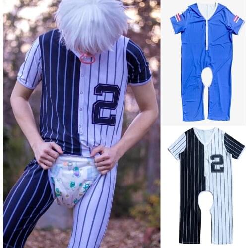 Adult baby Onesie abdl boy tights black No. 2 one-piece pajamas ddlg adult mens sexy one-piece suit Daddy dummy holder clothes