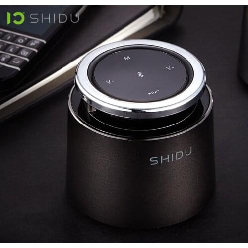 SHIDU Mini Bluetooth 4.2+EDR Speaker Portable Wireless Loudspeaker Outdoor Stereo Music Surround Touch Key Press Hands-Free Call