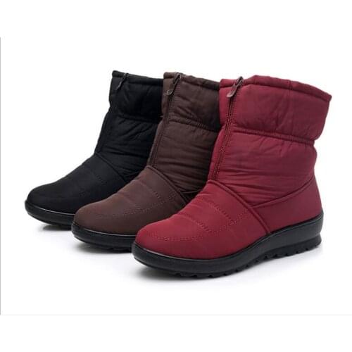 Fashion Women Boots Female new Winter Boots Waterproof Warm Ankle Snow Boots Ladies Shoes Woman Warm Fur Botas Casual Booties