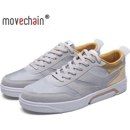 Movechain Mens Mesh Casual Shoes Men Fashion Breathable Comfortable Lace Up Shoe Mixed Colors Spring Autumn Shoes