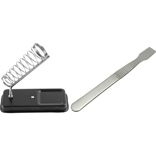 Stainless Steel Sealing Scraper Flat Scraper Sealing Tool & Soldering Iron Stand Holder S Afety Protect Base Station Retail