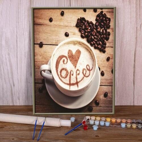 Landscape Flower DIY Paint By Numbers Set Acrylic Paints 40*50 Canvas Painting Wall Paintings Children Drawing