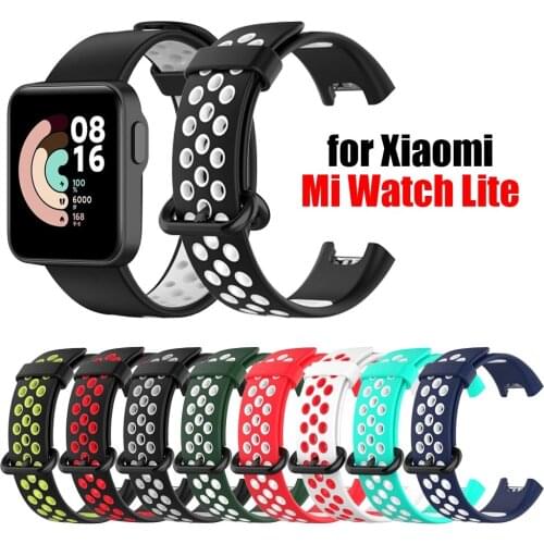Silicone Strap For XiaoMi Mi Watch Lite Smartwatch Band Breathable Sport Strap For Mi Watch Lite Watch Strap Bracelet