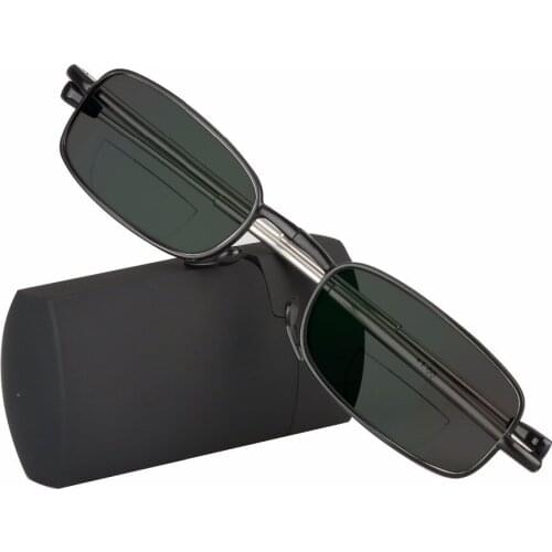 Sun Photochromic Bifocals Reading Glasses Magnifier For Women Men Folding Frame Look Near Far Presbyopic Sunglasses NX