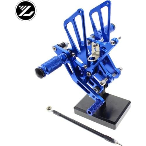 CNC Verstelbare Rearsets Achter Set Motorfiets Footrest Moto Pedaal pedal For Suzuki GSXR1000 K7 K8 GSXR 1000 2007 2008