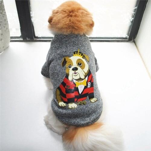 Thick T-Shirts Dog Soft Sweater Pet Clothing Coat Knitting Crochet Cloth Pet Casual Outfit For Small Medium Dogs