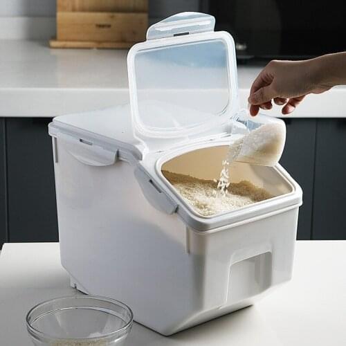 High-quality materials, Japanese-style sealed rice bucket, moisture-proof and insect-proof, household kitchen storage box