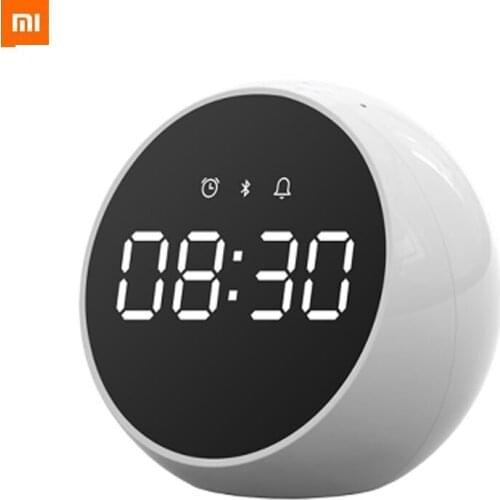 Xiaomi LED Smart Voice Control Bluetooth Alarm Clock Wake Up Light Electronic Time Temperature Display Home Decoration Clock