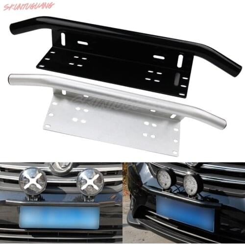 1PCS Bull Bar Bracket Front Bumper Universal License Plate Mount Bracket Holder Offroad Day Light Bar For OffRoad LED Work Light