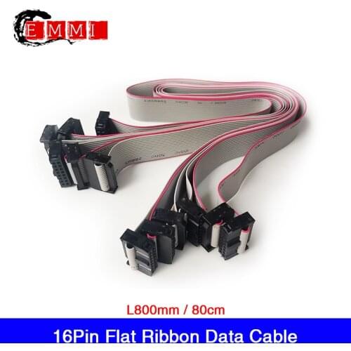 10Pcs/Lot 800mm/80cm 16Pin Flat Ribbon /Flat Wire / HUB Cable for Indoor / Outdoor LED Display Module Data Cable